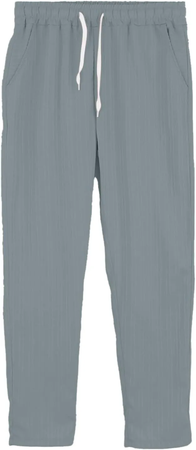 2025 Men's Casual Pants Loose Solid Color Breathable Pants