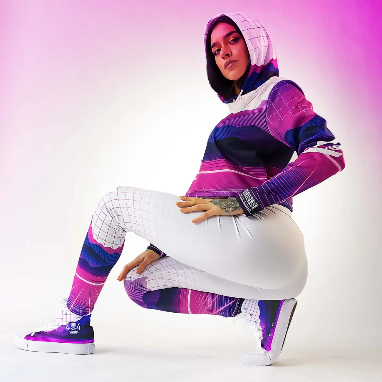 404 error Women's Cropped Hoodie