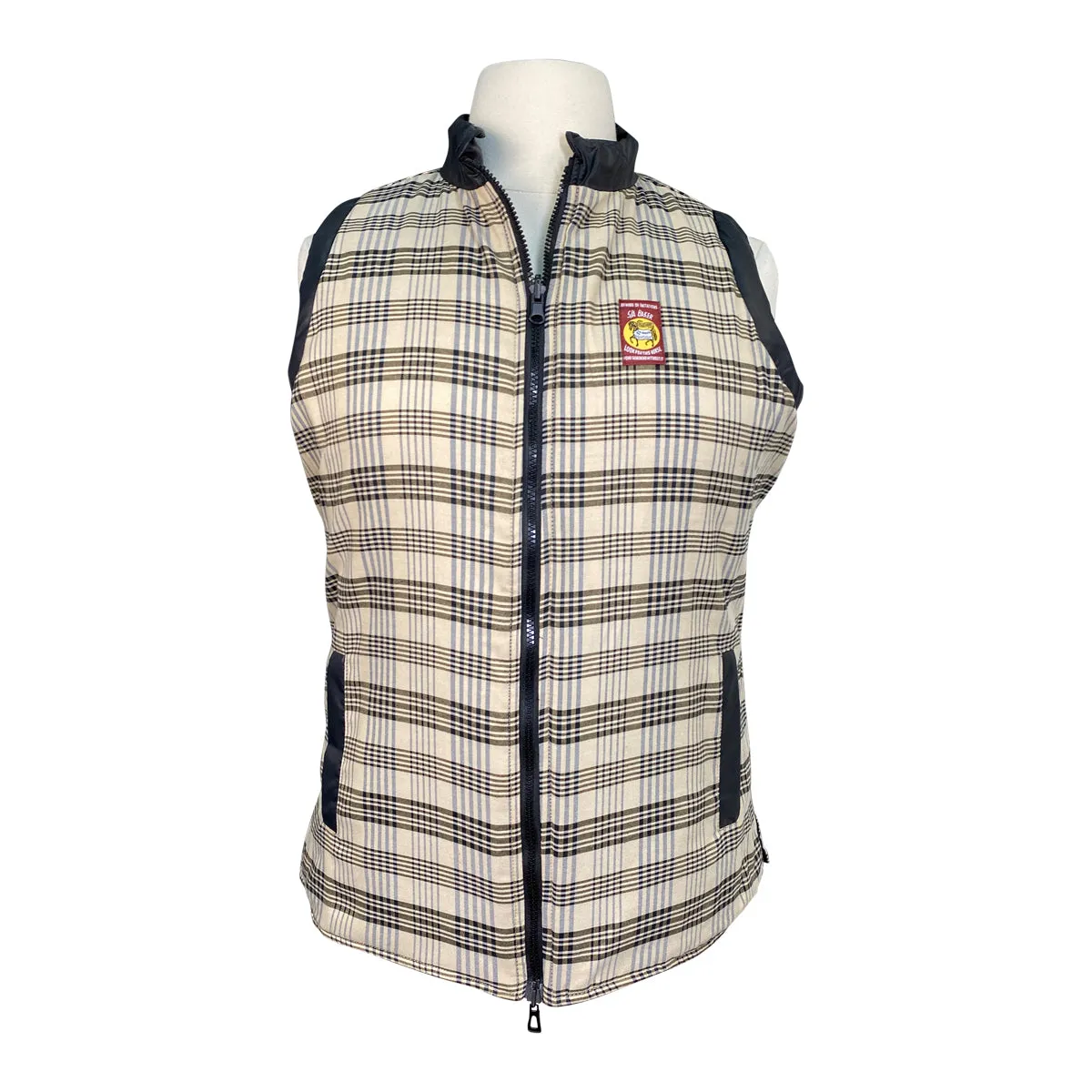 5/A Baker Reversible Vest in Black/Plaid - Women's XL