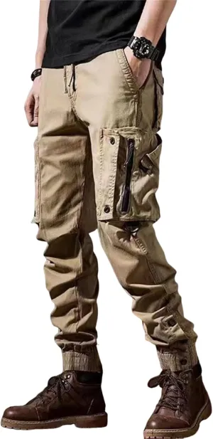 ADHOWBEW Carpenter Pants for Men Ripstop Stretch Work Breathable Big and Tall Classic Hiking Baggy Sweatpants