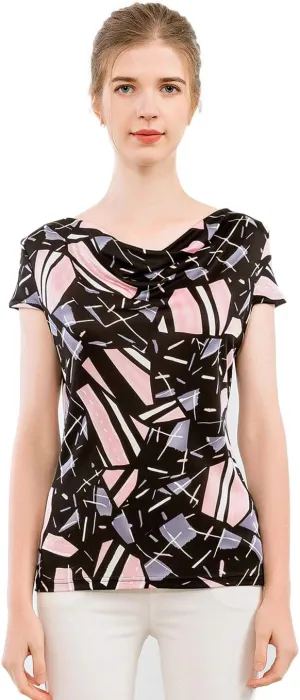 Alexander Silk Women's Pure Mulberry Silk Printed Shirt