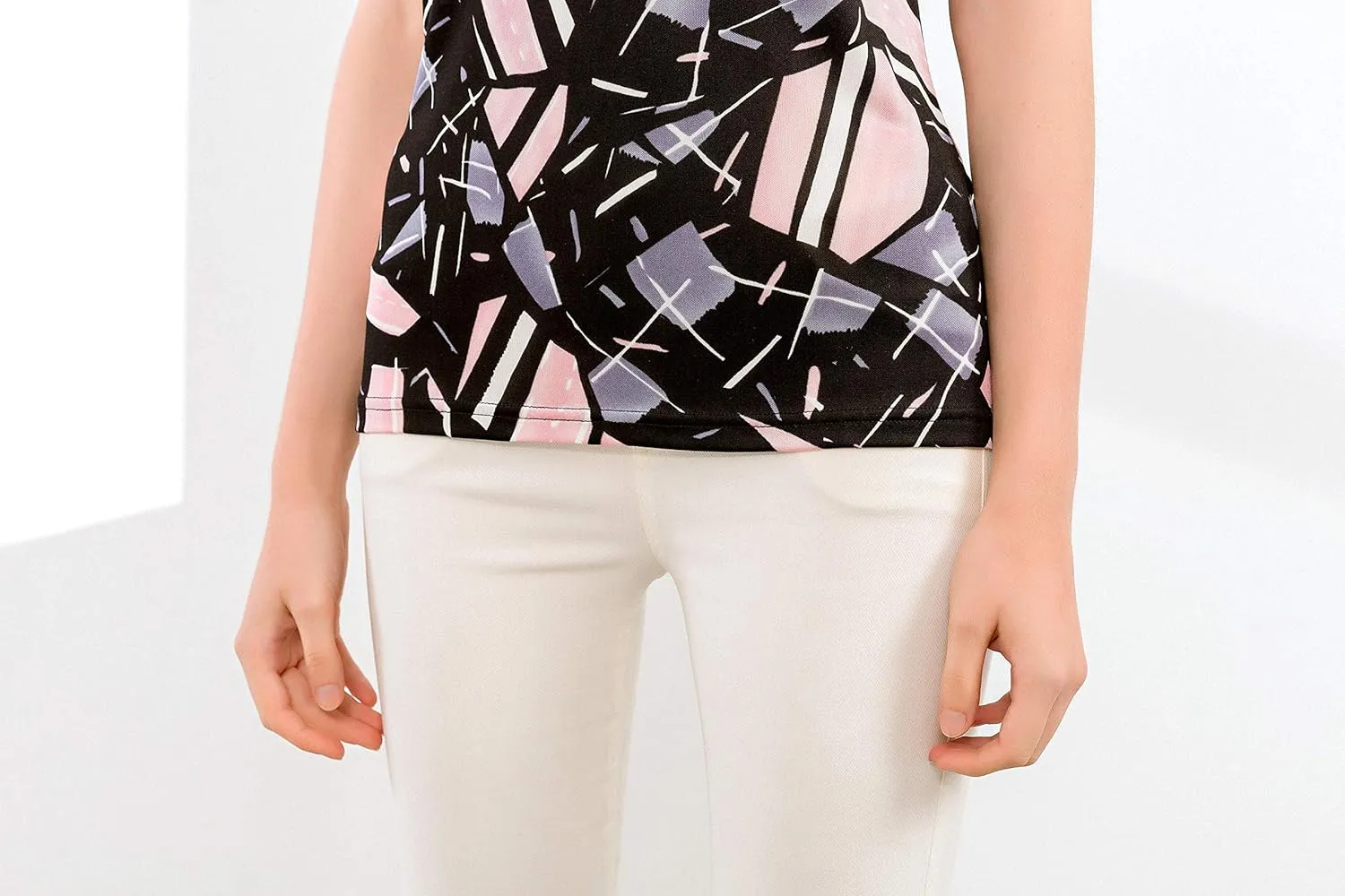 Alexander Silk Women's Pure Mulberry Silk Printed Shirt