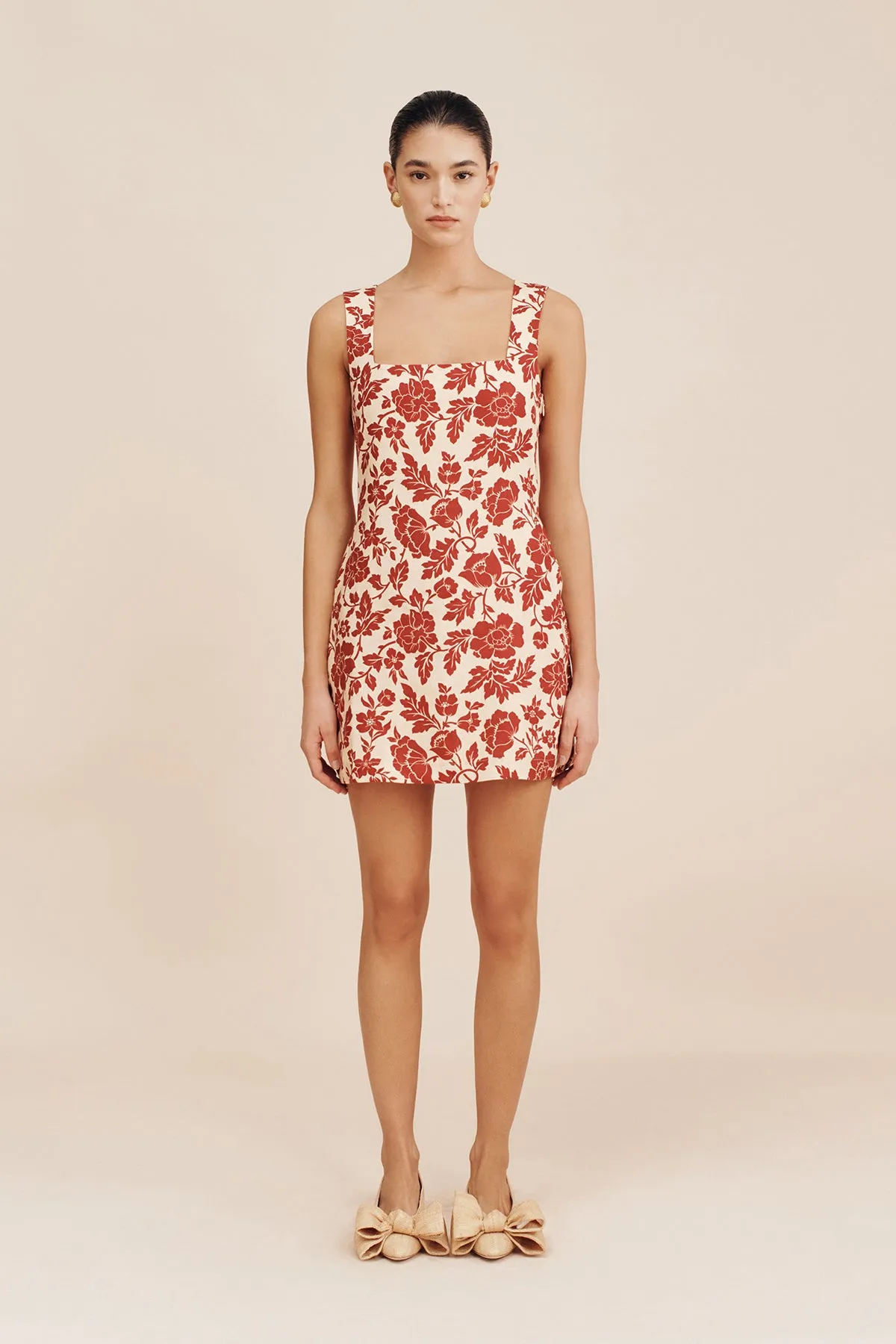 ALICE MINI DRESS - SCARLET BLOOM
