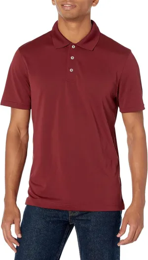 Amazon Essentials Men's Golf Polo Shirt, Short Sleeve, Dri Fit, Slim-Fit, Quick-Dry
