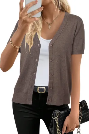 Arach&Cloz Women's Wool Blend Summer Business Casual Cardigan Sweaters 2025