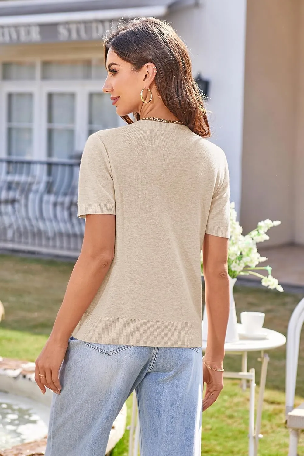 Arach&Cloz Women's Wool Blend Summer Business Casual Cardigan Sweaters 2025