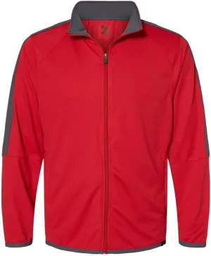 Badger Sports Blitz Outer Core Jacket - Extra Small - RD/GR