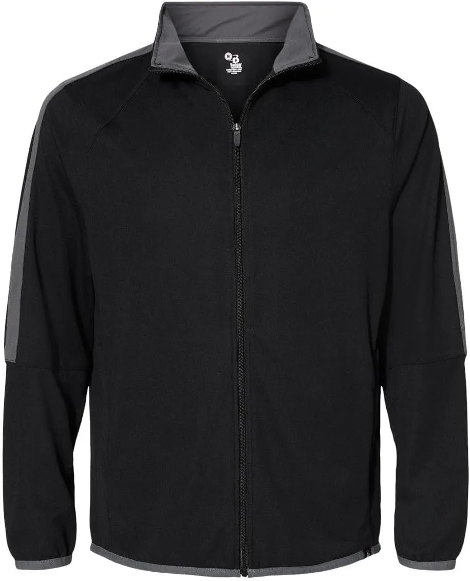 Badger Sports Blitz Outer Core Jacket - L - BK/GR