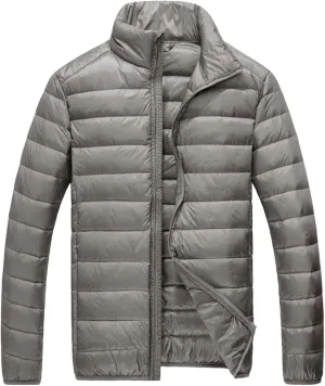 BIFUTON Jackets for Men, Men's Puffer Jacket Lightweight Warm Winter Down jacket Warm Ski Hiking Travel Quilted Coats Outwear