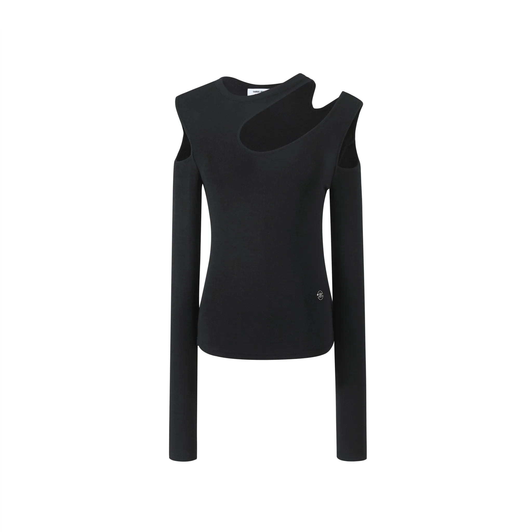 Black Classic Cut-Out T-Shirt