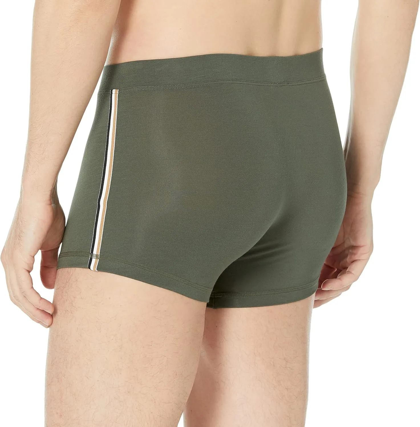 BOSS Men's Tonal Solid Side Stripe Trunk
