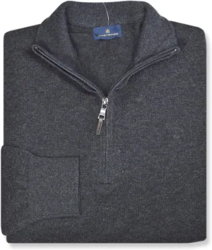 Brooks Brothers Mens Cashmere Wool Blend Half Zip Sweatshirt Sweater,