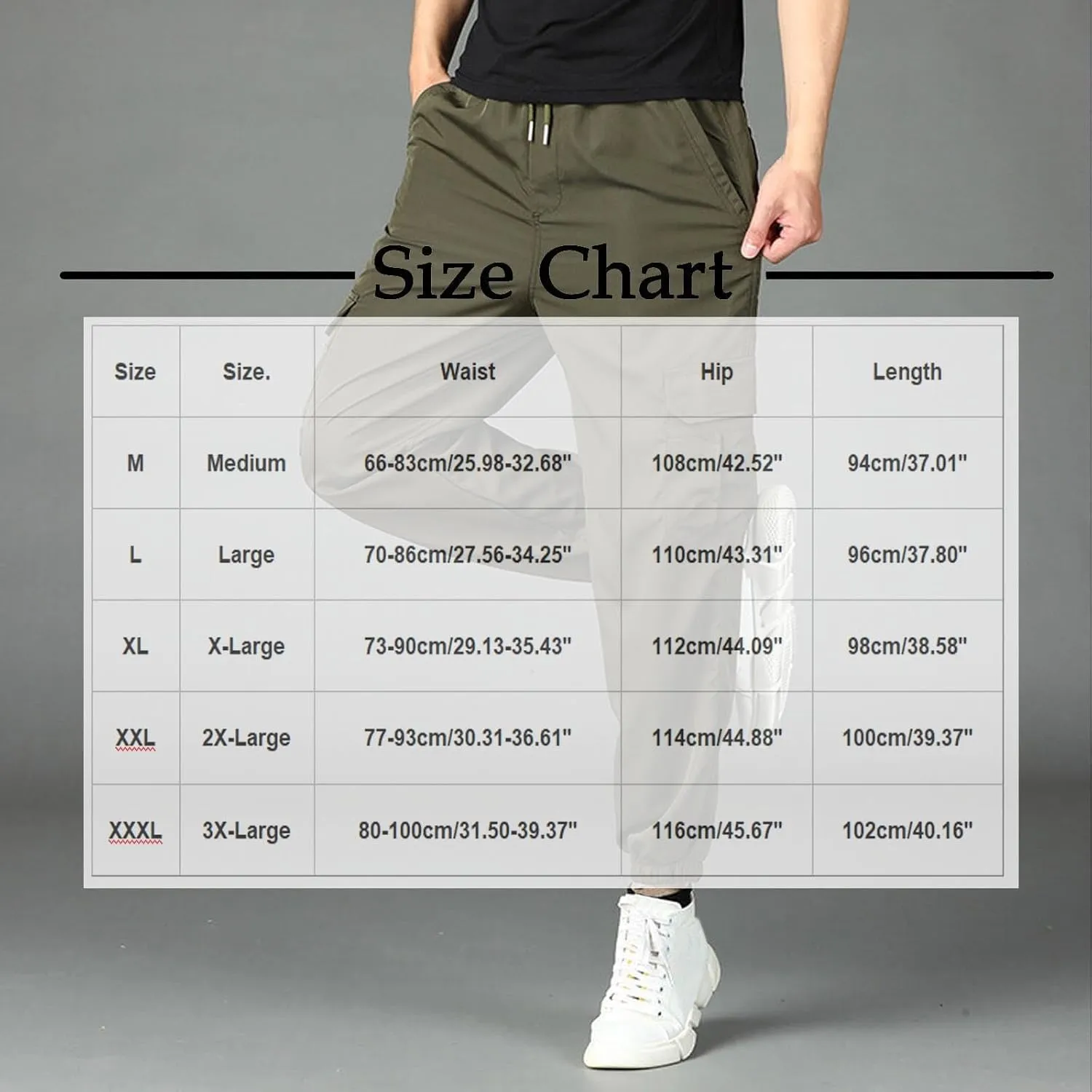 Cargo Pants for Men Casual Solid Multiple Pockets Breathable Comfy Trousers Regular Full Length Lightweight Pants