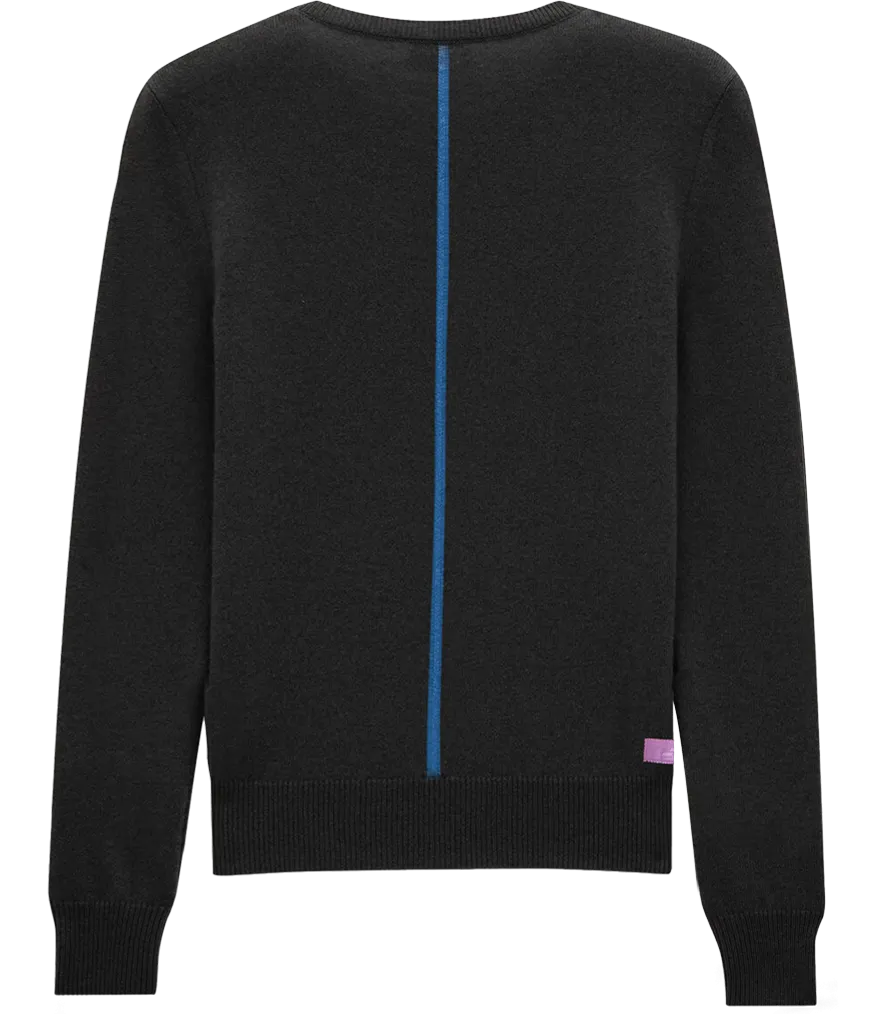 Cashmere Blend Crewneck: Noir