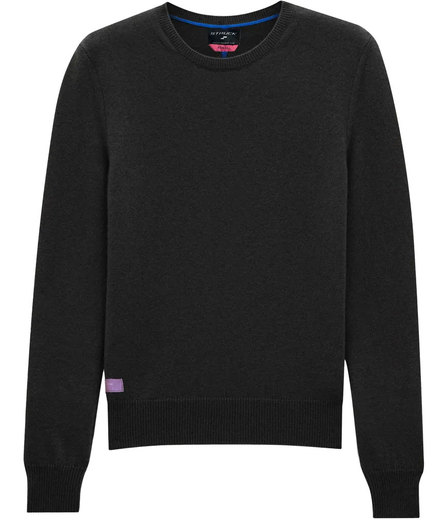 Cashmere Blend Crewneck: Noir