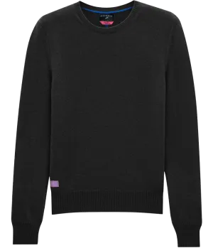 Cashmere Blend Crewneck: Noir