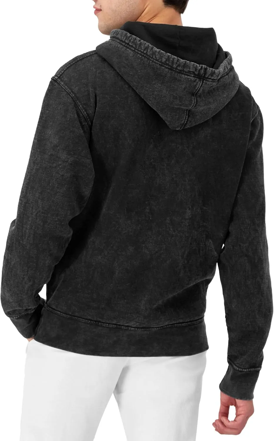 Champion Men's Hoodie, Mineral Dye Graphic Hoodie, Fleece Men's Hoodie Sweatshirt
