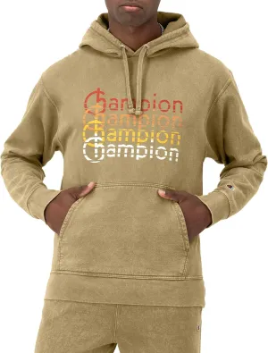 Champion Men's Hoodie, Mineral Dye Graphic Hoodie, Fleece Men's Hoodie Sweatshirt