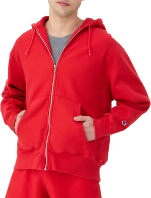 Champion Men's Zip-Up Hoodie, Reverse Weave, Sweatshirt, Fleece Zip-Up Hoodie For Men