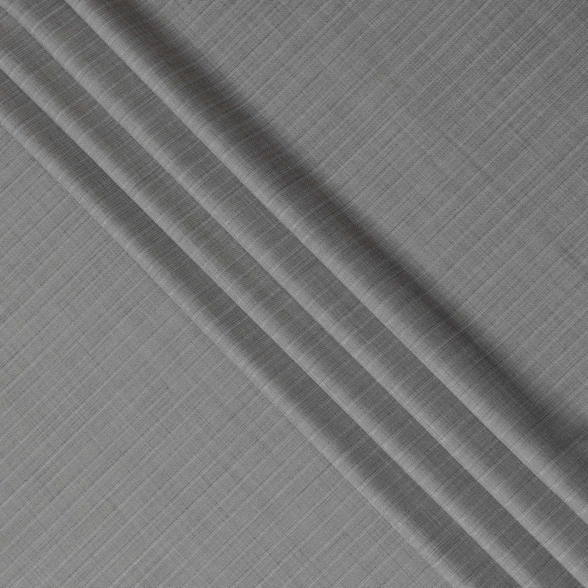 Cloud grey Premium pure Italian all wool suiting fabric with same tone and powder blue stripe design-D14800