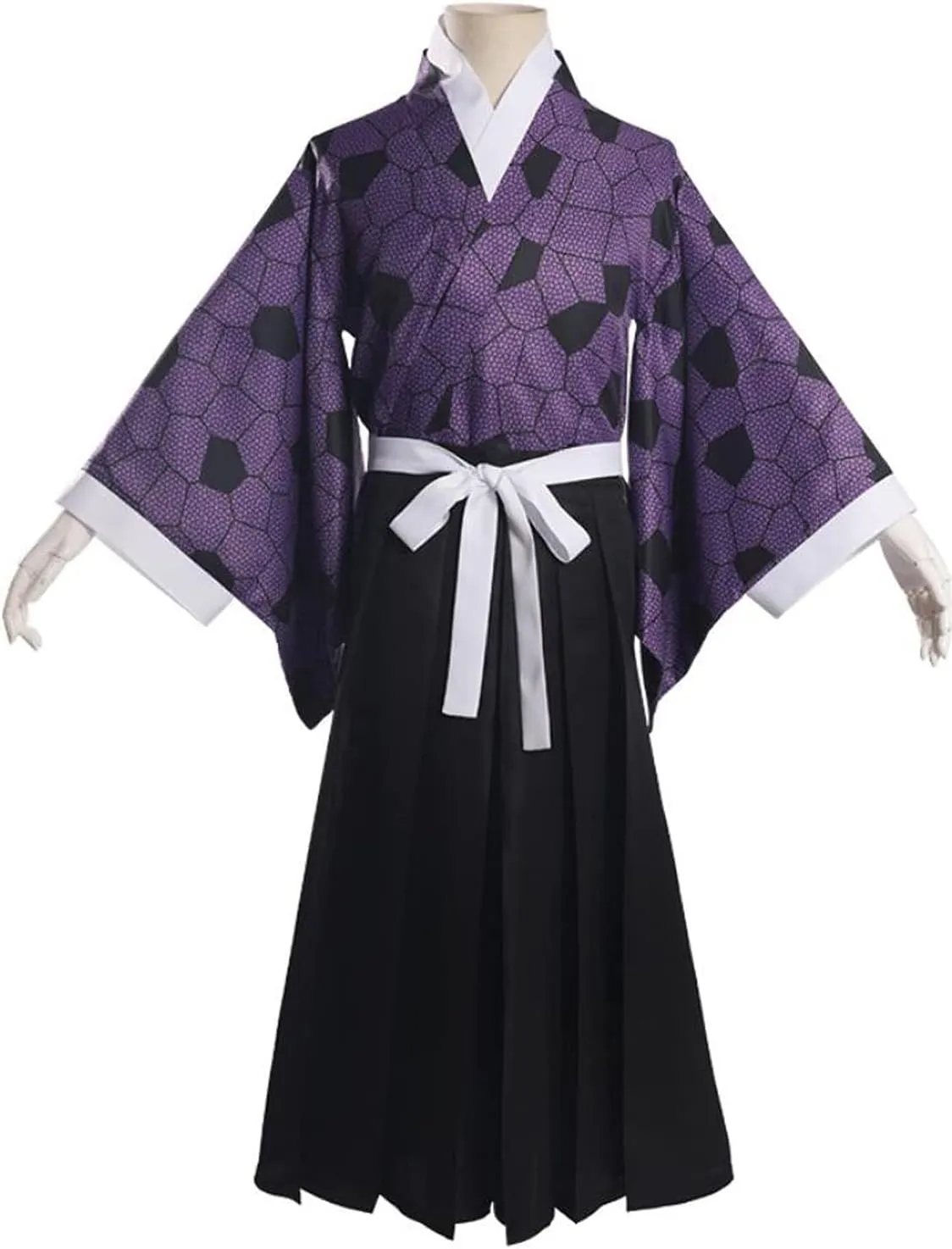 Cosplay Kokushibou Cloak Pant Japanese Mens Womens Kimono Halloween Outfit
