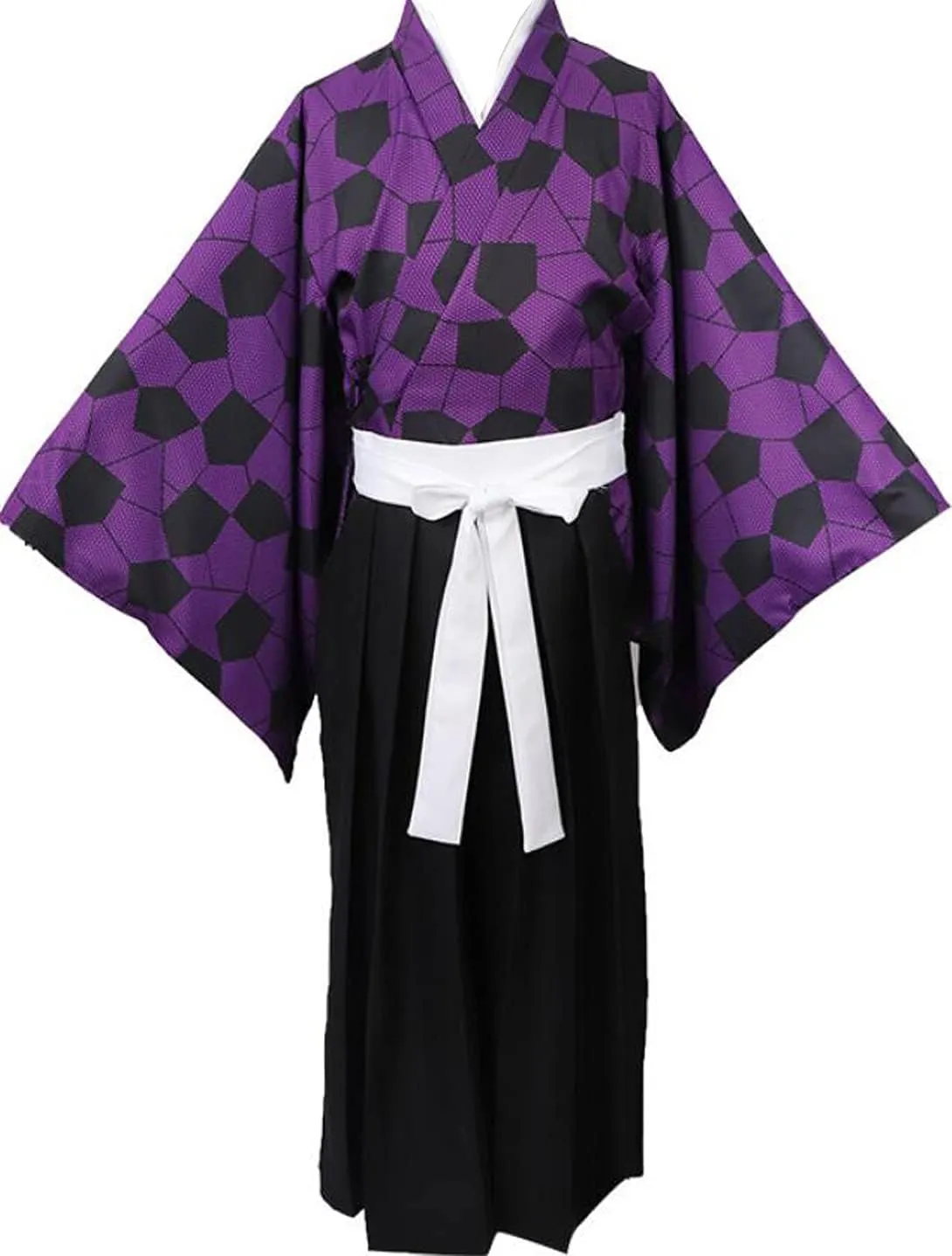 Cosplay Kokushibou Cloak Pant Japanese Mens Womens Kimono Halloween Outfit