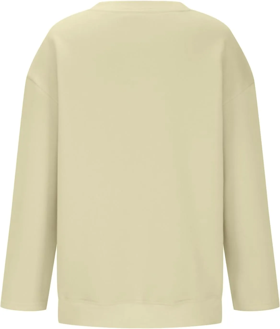 Crewneck Sweatshirt for Women Solid Color Oversized Sweatshirt Long Sleeve Pullover Top Fall Winter Sweatshirt