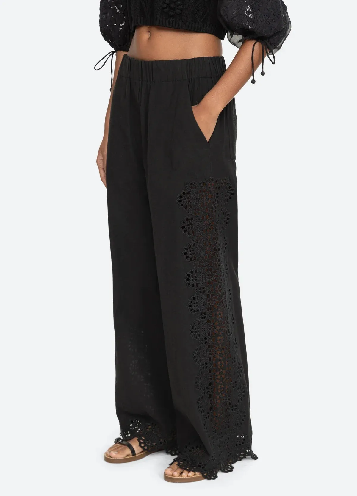 Edith Embroidery Pants