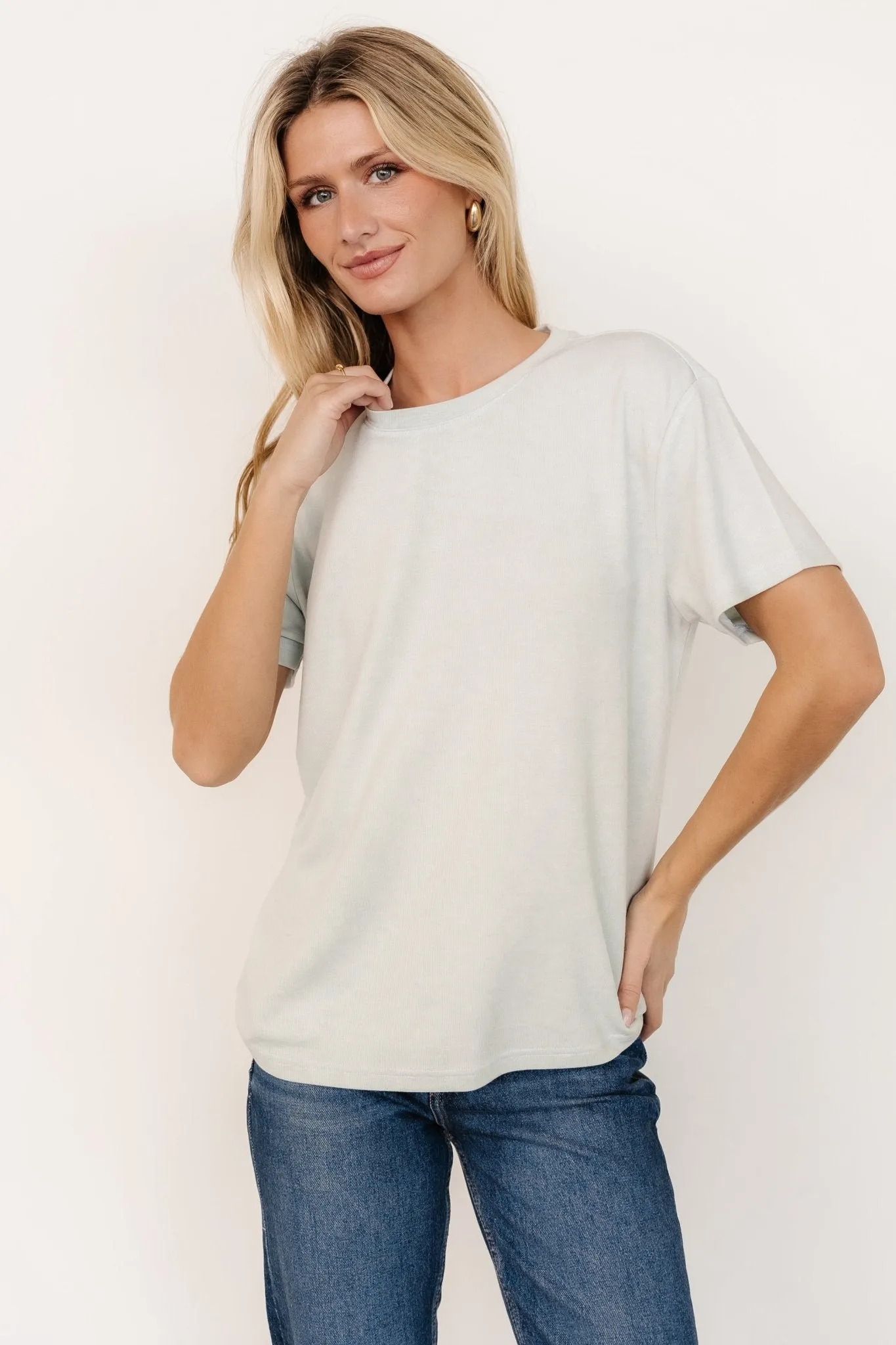 Elliot Relaxed Tee | Pale Mint