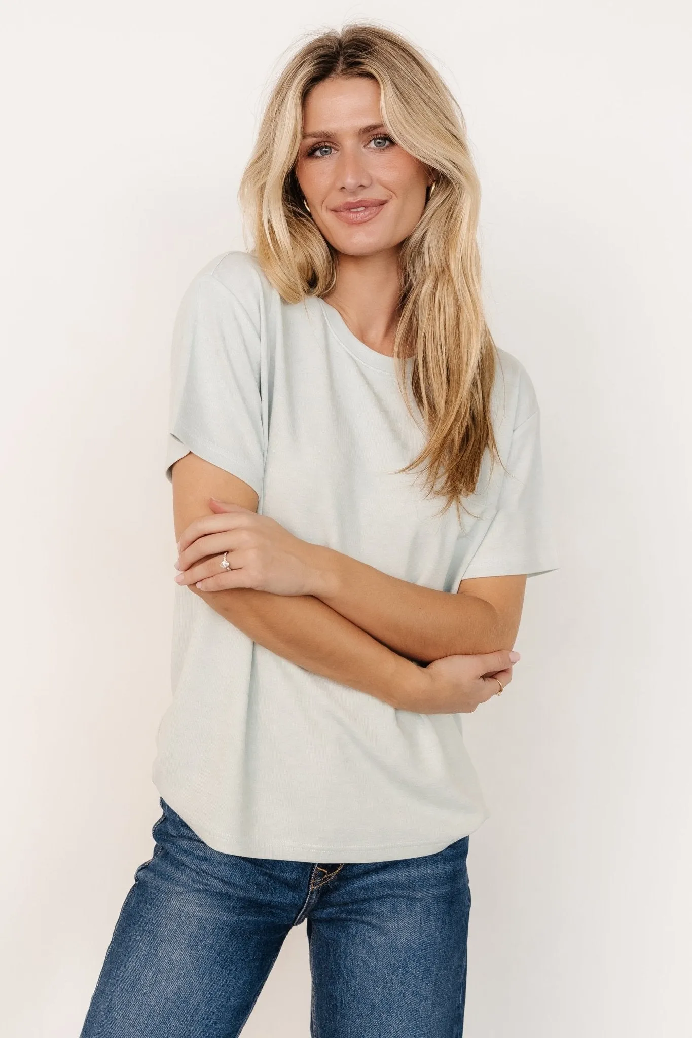 Elliot Relaxed Tee | Pale Mint