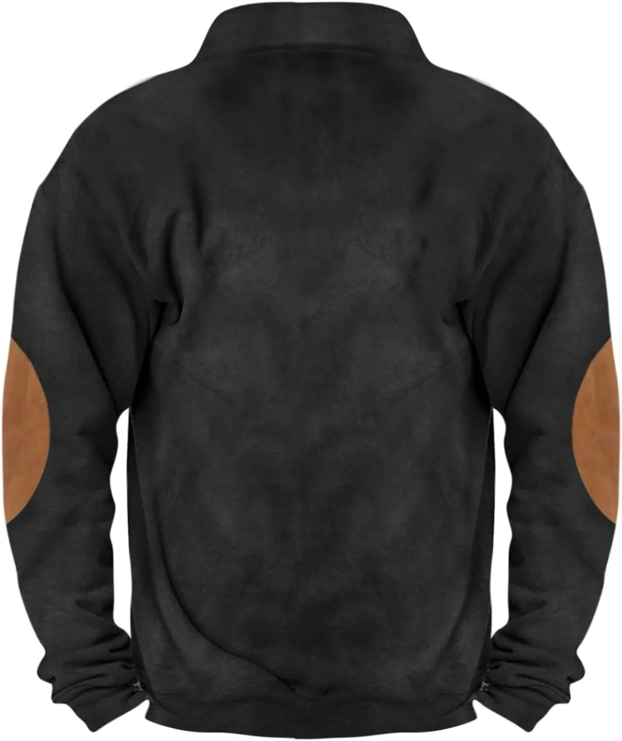 FONMA Sweatshirts for Men Fall Fashion 2024 Patriotic Printed Standing Collor Button Up Shirt Casual Loose Athletic Shirt Top