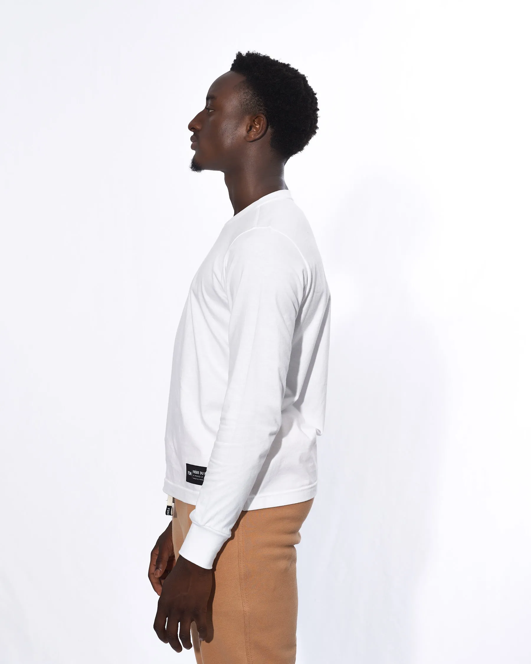 Frere Du Nord Long Sleeve T Shirt White