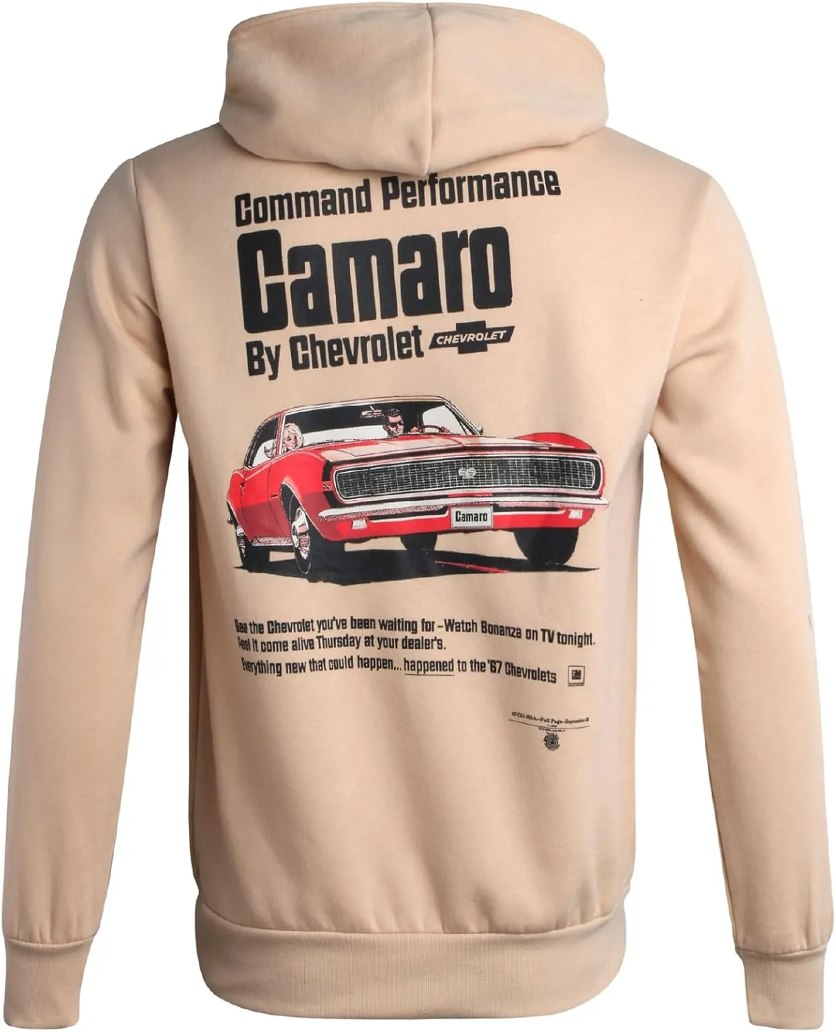 General Motors Men's Hoodie - Chevrolet Corvette Fleece Pullover Graphic Hoodie Sweatshirt for Men (S-XL)