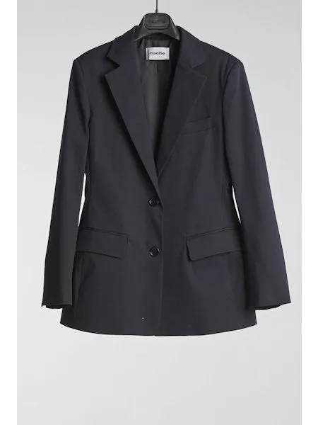 Hache Fitted Navy Blazer