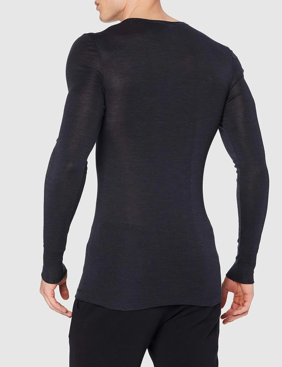 Hanro Men's Woolen Silk Long Sleeve Shirt