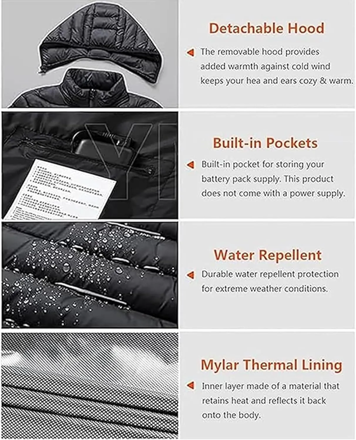 Heated Jacket for Men Women 2025 Winter Heated Coat Soft Shell Warm Heating Jackets Outdoor Winter Clothes