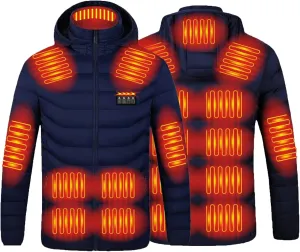 Heated Jacket for Men Women 2025 Winter Heated Coat Soft Shell Warm Heating Jackets Outdoor Winter Clothes