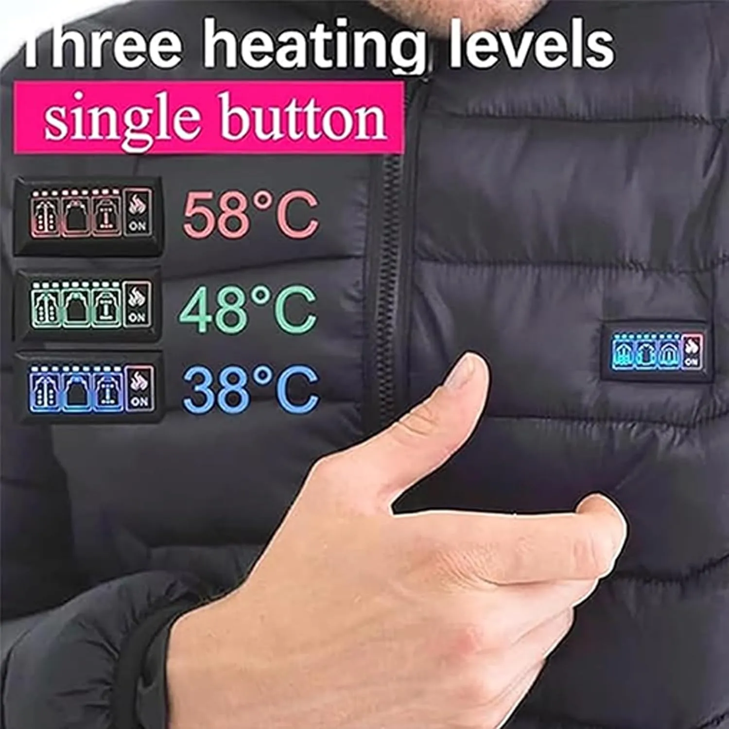 Heated Jacket for Men Women 2025 Winter Heated Coat Soft Shell Warm Heating Jackets Outdoor Winter Clothes