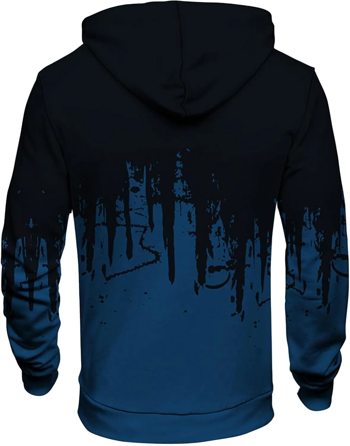 Hoodies For Men Trendy Long Sleeve Printed Pullover Crewneck Hoodie