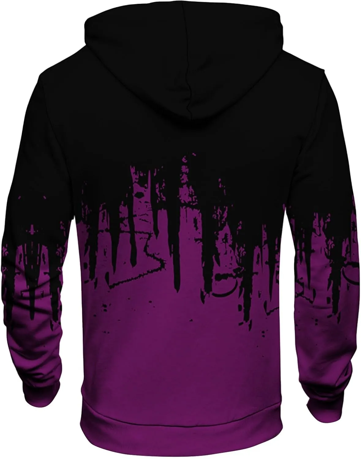 Hoodies For Men Trendy Long Sleeve Printed Pullover Crewneck Hoodie