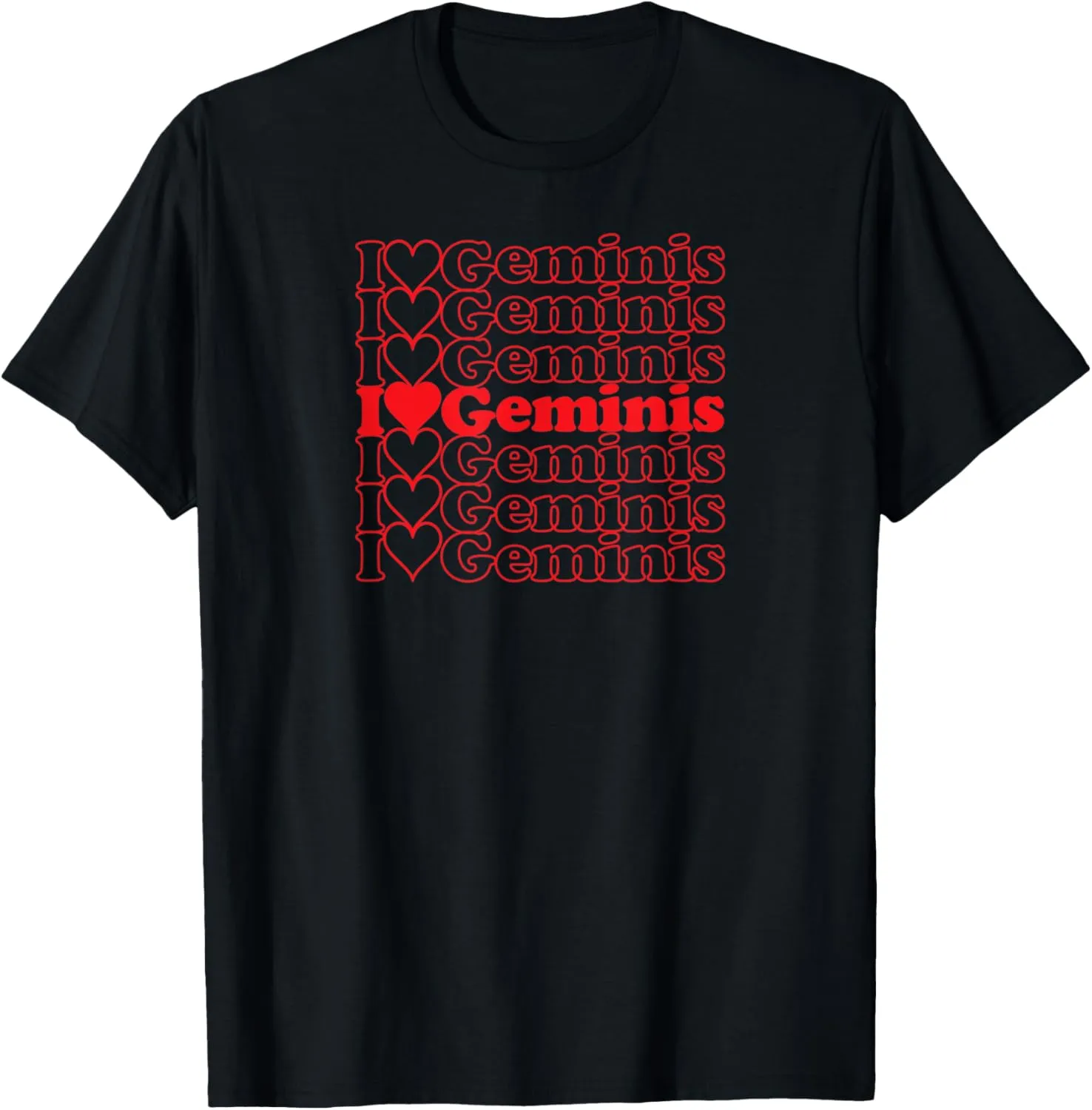 I Love Geminis Cool Vintage Inspired Zodiac Astrology T-Shirt