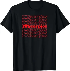 I Love Scorpios Cool Vintage Inspired Zodiac Astrology T-Shirt