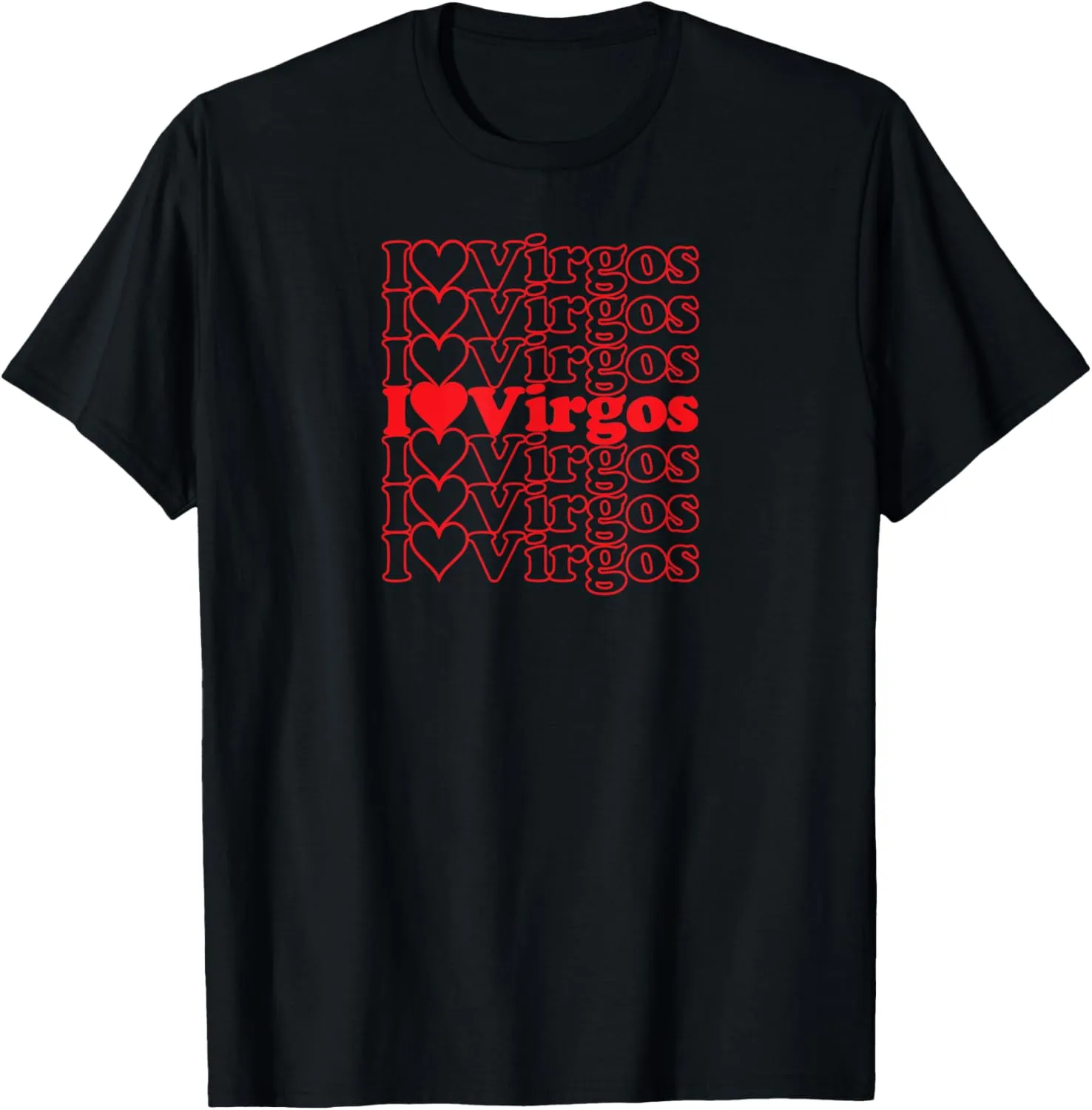 I Love Virgos Cool Vintage Inspired Zodiac Astrology T-Shirt