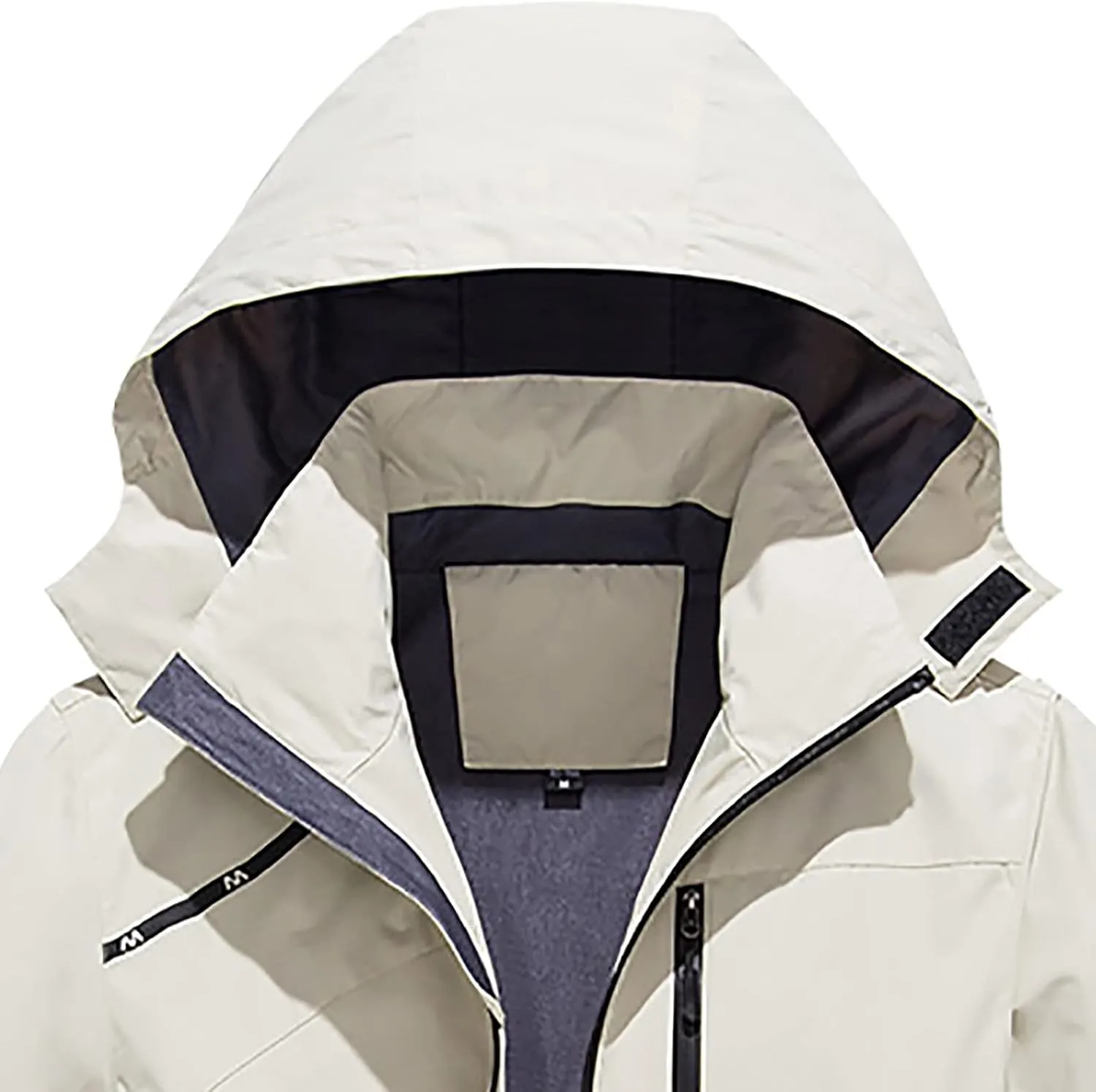 Jackets for Men Long Sleeves Hooded Windbreaker Thin Jacket Casual Zipper Loose Plus Size Outdoor Sports Coat Tops