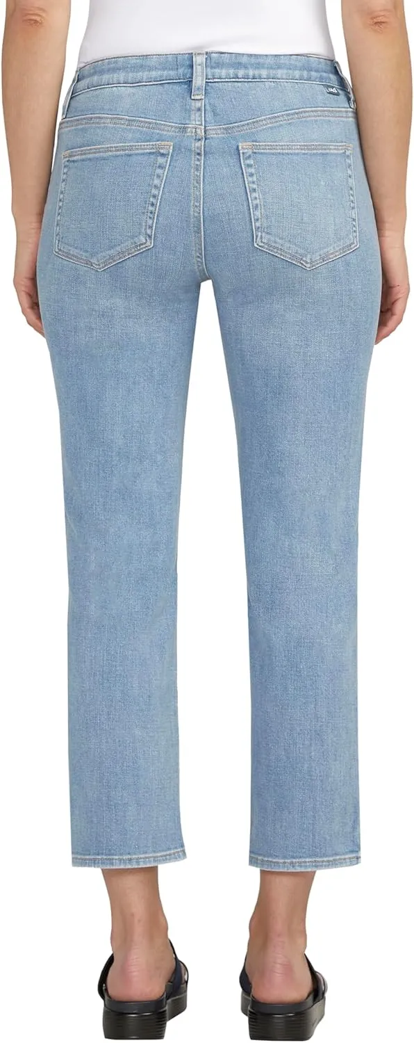 JAG Jeans Women's Ruby Mid Rise Straight Cropped Jeans