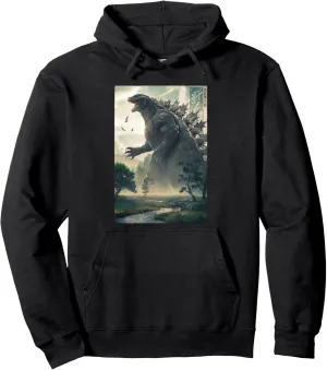 Kaiju Shirt Retro Japanese Monster Vintage Style Art Lovers Pullover Hoodie