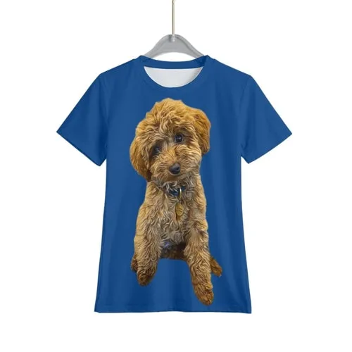 Kids Personalised Dog Photo T-Shirt