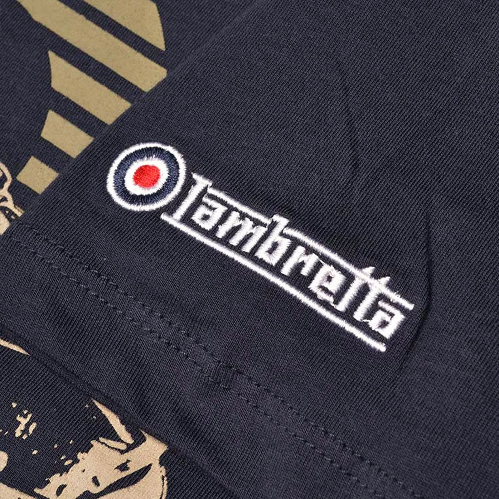 Lambretta Mens Classic Scooter Graphic T-Shirt - Navy