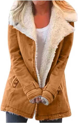 LCMTWX Women's Coats Basic Long Jacket Coat Single Breasted Long Sleeve Plus Size Outwear Coat Jacket with Coat for Women