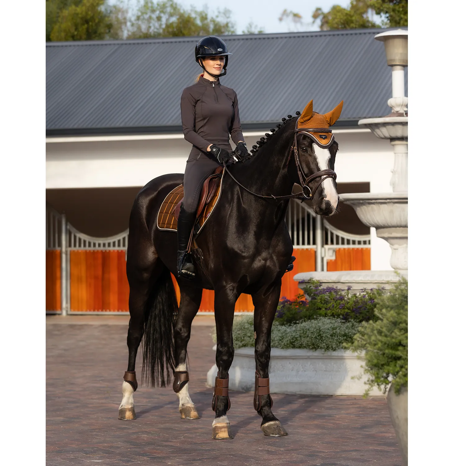 LeMieux Ladies Long Sleeve Classic Base Layer, Cinder